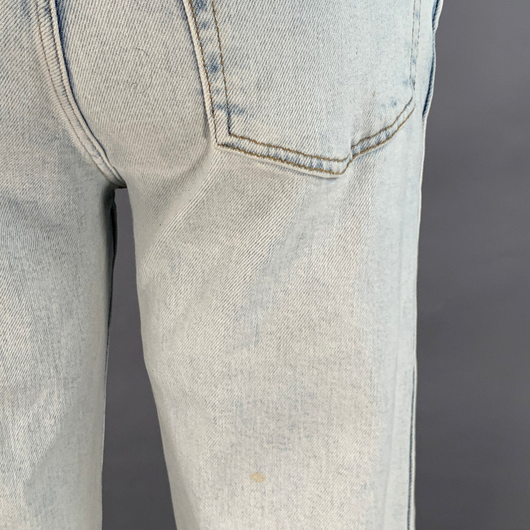 RE/DONE Size 26 90s High Rise Loose Blue Cotton Blend Button Fly Jeans