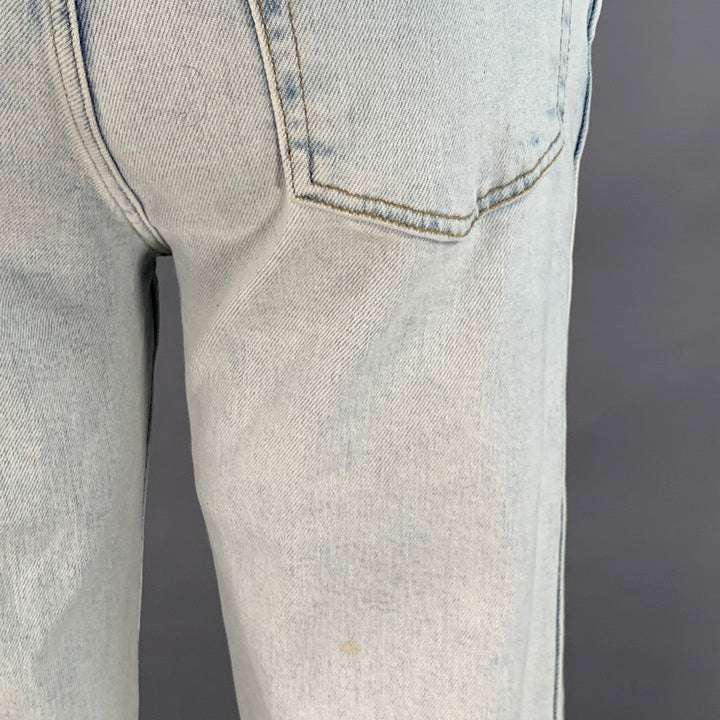 RE/DONE Size 26 90s High Rise Loose Blue Cotton Blend Button Fly Jeans