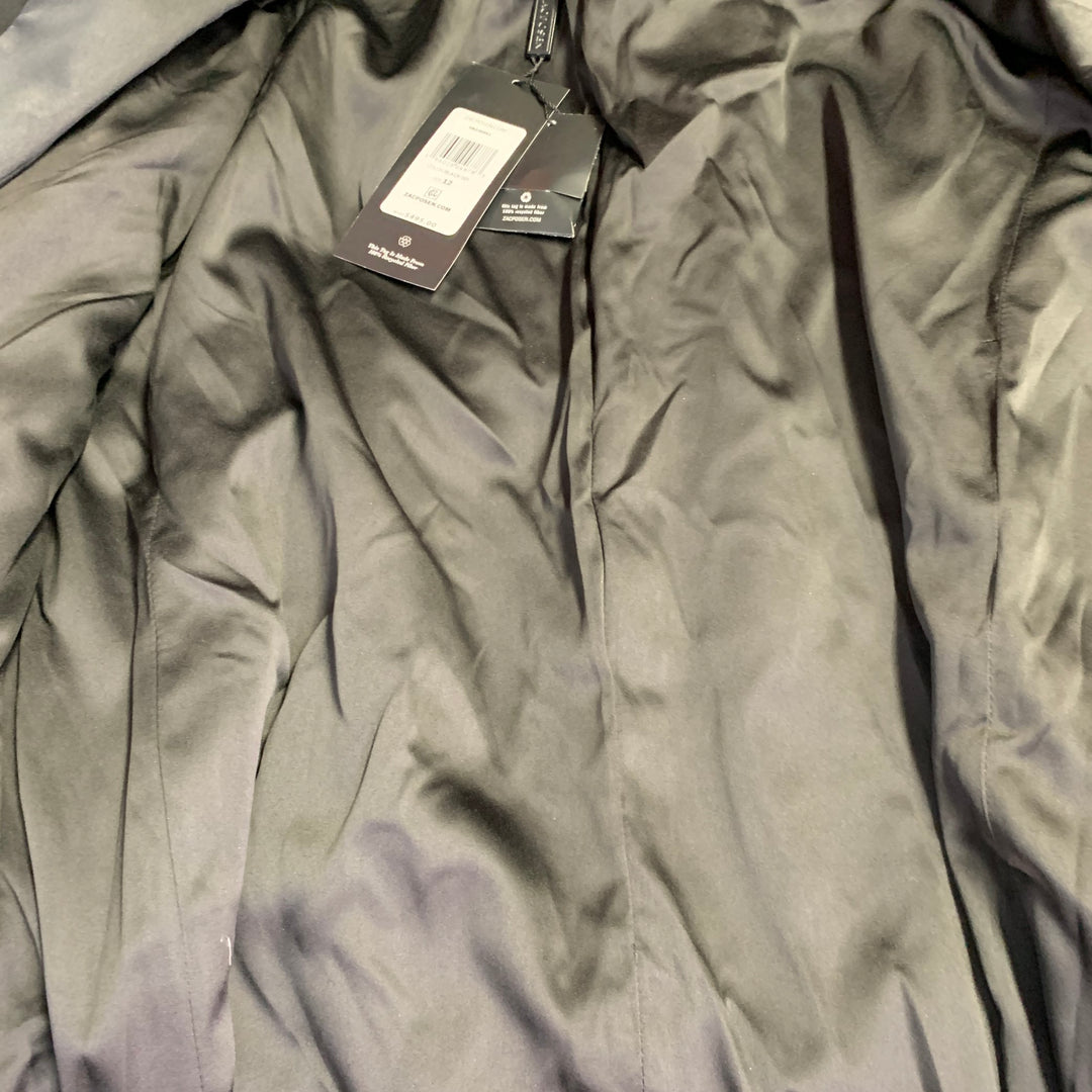 ZAC POSEN Size 12 Black Polyester Blend Shawl Collar Single Button Jacket Blazer
