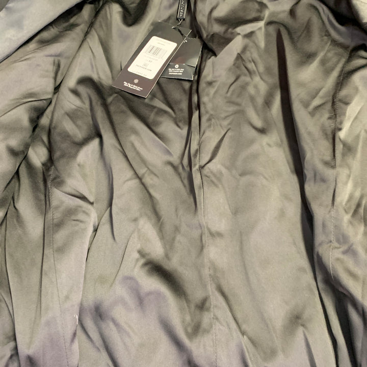 ZAC POSEN Size 12 Black Polyester Blend Shawl Collar Single Button Jacket Blazer