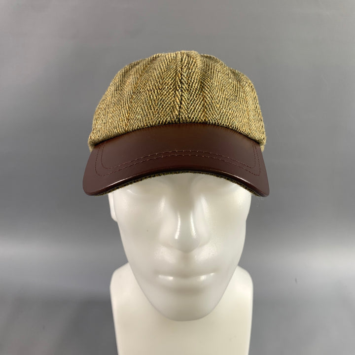 NO BRAND One Size Green Olive Heather Wool Blend Hats