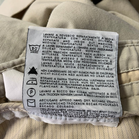 ERMENEGILDO ZEGNA Size 36 Khaki Cotton Straight Casual Pants