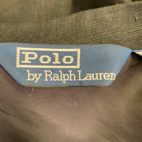 POLO by RALPH LAUREN Size M Black Linen Notch Lapel Sport Coat