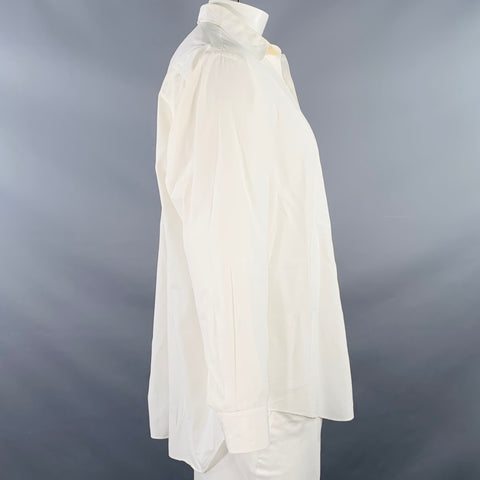 COMME des GARCONS HOMME PLUS Size XXL White One Pocket Button Up Long Sleeve Shirt