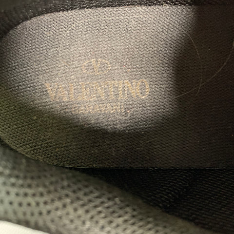 VALENTINO Size 11 Black Multi-Color Camo Blend Lace Up Sneakers