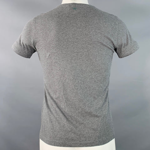 EMPORIO ARMANI Size S Grey Green Cotton Jersey Crew Neck T-shirt