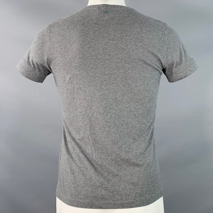 EMPORIO ARMANI Size S Grey Green Cotton Jersey Crew Neck T-shirt