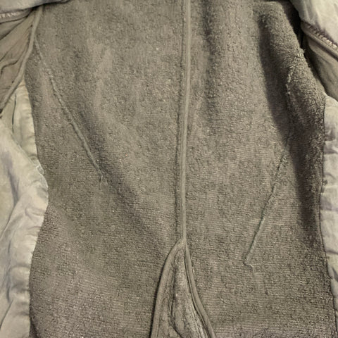 A TENTATIVE ATELIER Size 38 Black Textured Wool Blend Raw Edge Jacket