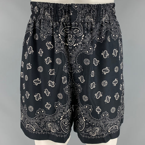 ALEXANDER WANG Size M Black Bandana Silk Camp Set