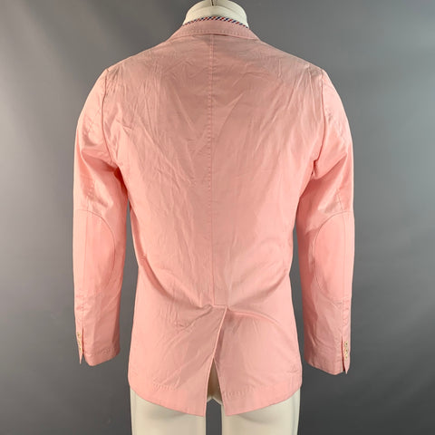 JUNYA WATANABE Chest Size S Pink Cotton Notch Lapel Sport Coat