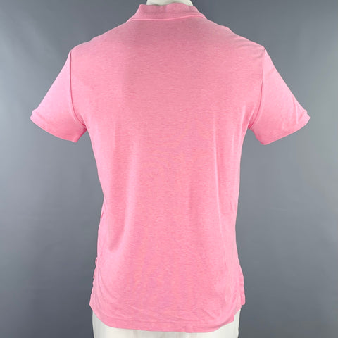 POLO by RALPH LAUREN Size L Pink Heather Cotton Half Placket Polo