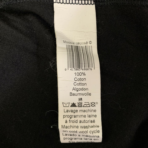 KENZO Size M Black White Cotton Embroidered T Shirt