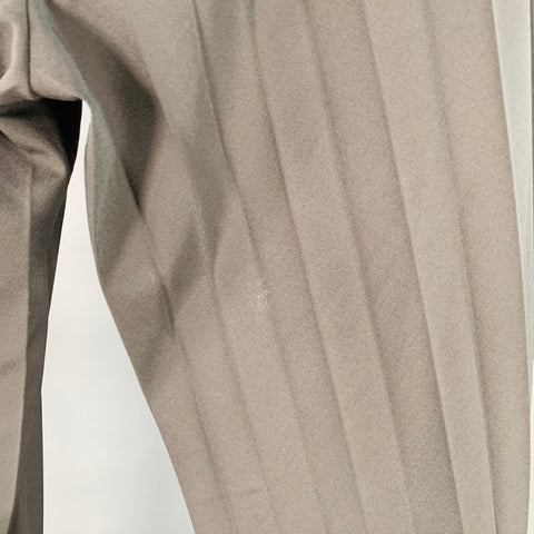 VALENTINO Pantalon plissé noir Taille 36 en mélange polyester et laine vierge