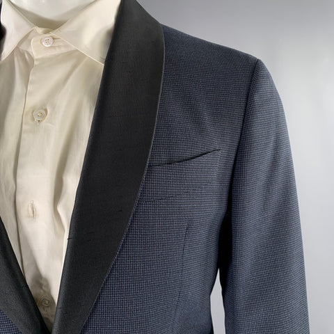 EIDOS Chest Size 40 Navy Black Wool Shawl Collar Tuxedo