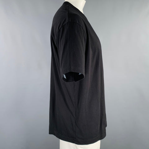 COMME des GARCONS SHIRT Size L Black Cotton Crew Neck T-shirt