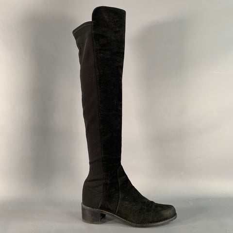 STUART WEITZMAN Size 6 Black Nylon Boots
