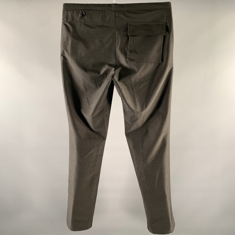 ARNAR MAR JONSSON Size L Grey Wool Blend Drawstring Casual Pants