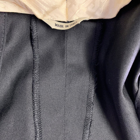 JEAN PAUL GAULTIER Size M Black Wool Silk Peak Lapel Suit