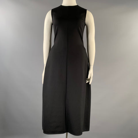 THE ROW Size XL Black Polyamide Blend Long Dress