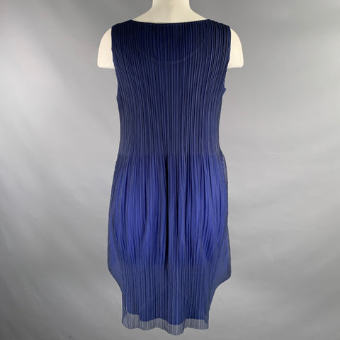 PLEATS PLEASE by ISSEY MIYAKE Size M Navy Pleated Dress