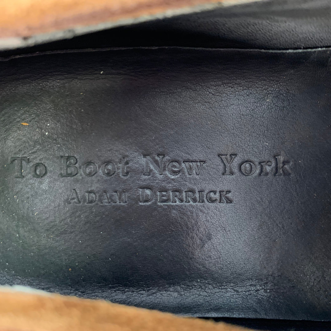 TO BOOT NY Size 7 Brown Suede Slip On Penny Loafers