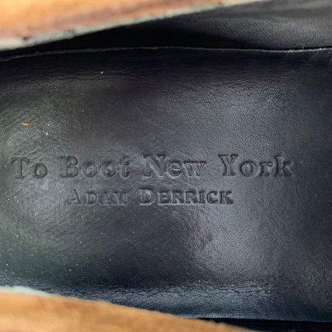 TO BOOT NY Size 7 Brown Suede Slip On Penny Loafers