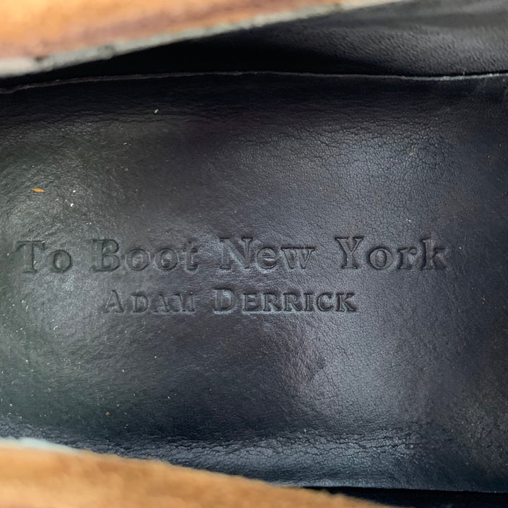TO BOOT NY Size 7 Brown Suede Slip On Penny Loafers