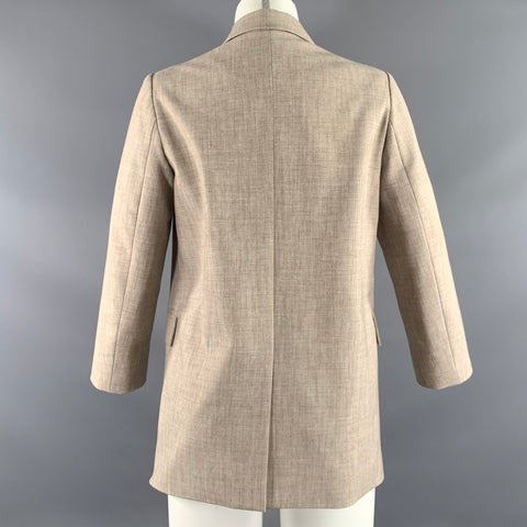 CELINE Size S Tan Polyester Blazer Jacket Indoor Blazer