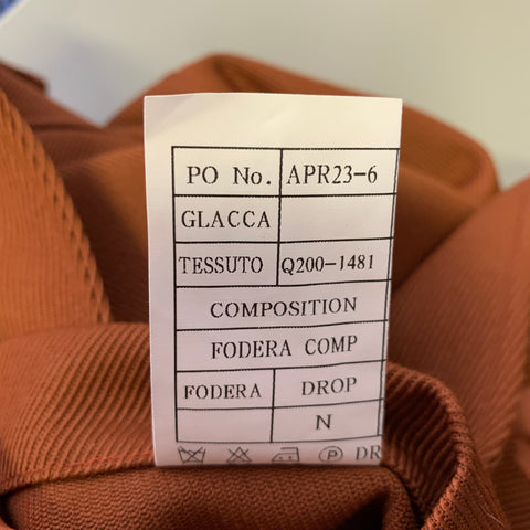 ABITO SARTORIALE Veste de travail en laine mélangée marron chiné Taille 44
