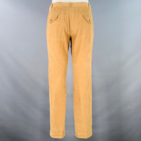BAND OF OUTSIDERS Size S Tan Corduroy Cotton Notch Lapel Suit