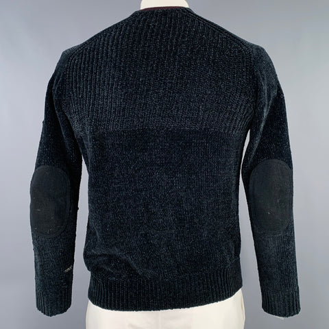 JUNYA WATANABE Size L Black Brown Chenille Knit Cardigan