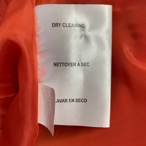 MICHAEL by MICHAEL KORS Size 2X Orange Wool Blend Double Breasted Coat