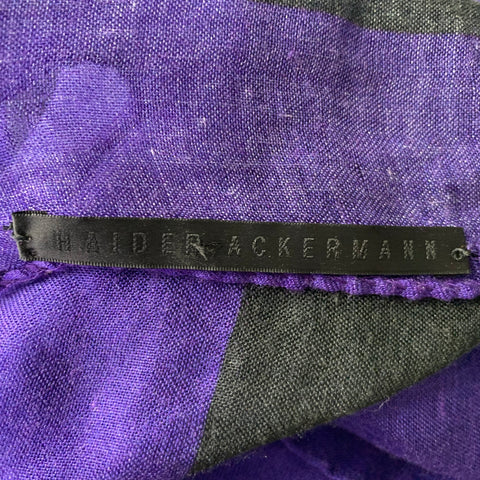 HAIDER ACKERMANN Purple Black Stripe Scarves