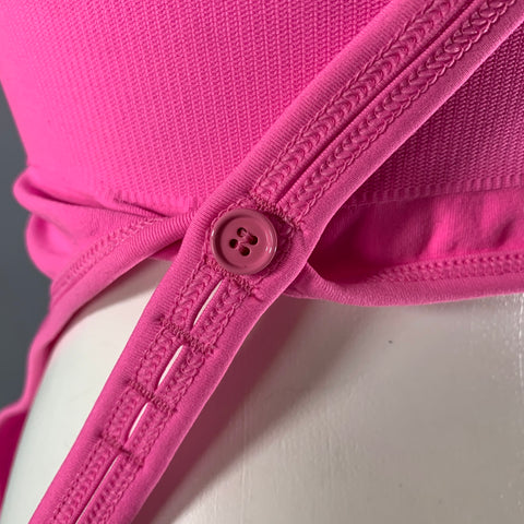 HELMUT LANG Size XS Pink Nylon Spandex Bralette Top