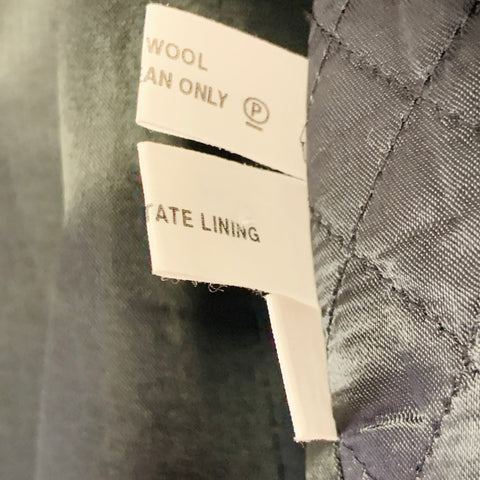 FAVOURBROOK Size 46 Black Wool Peak Lapel Morning Coat