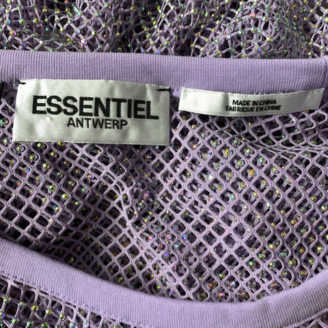 ESSENTIEL ANTWERP Size L Lavender Polyester &  Spandex Pullover