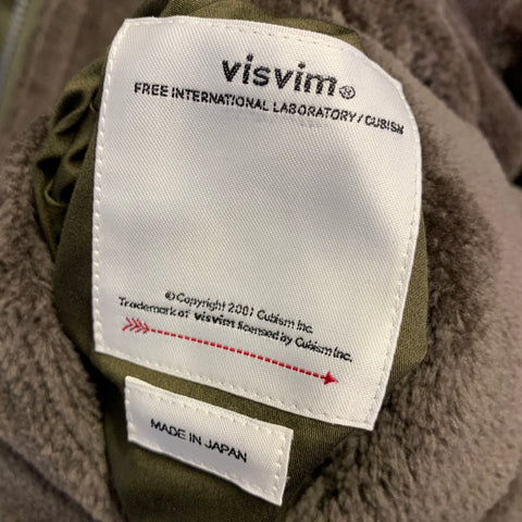 VISVIM Size M Olive Mixed Materials Rayon Wool Reversible Jacket