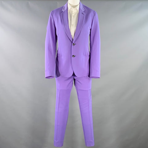 PAUL SMITH Size 36 Soho Fit Purple Lavender Wool Notch Lapel Suit