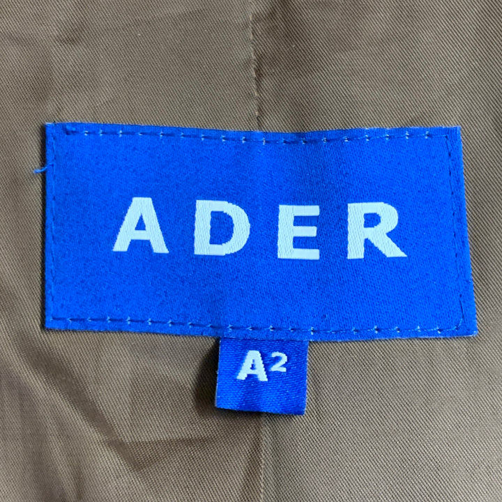 ADER ERROR Size M Brown Plaid Wool Blend One Pocket Cropped Jacket