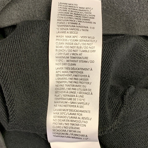 GUCCI Size L Grey Logo Cotton Crew Neck Sweatshirt