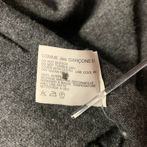 COMME des GARCONS SHIRT Size L Grey Wool Blend Cardigan