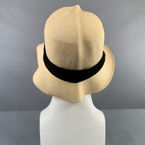 MONTECRISTI Beige Natural Woven Straw Hats