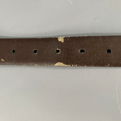 DKNY Size 34 Navy Silver Leather Belt