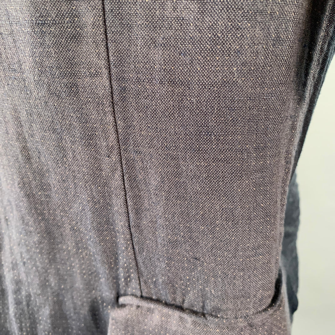FORME 3’3204322896 Size 40 Grey Tan Dots Cotton Linen Silk Sport Coat