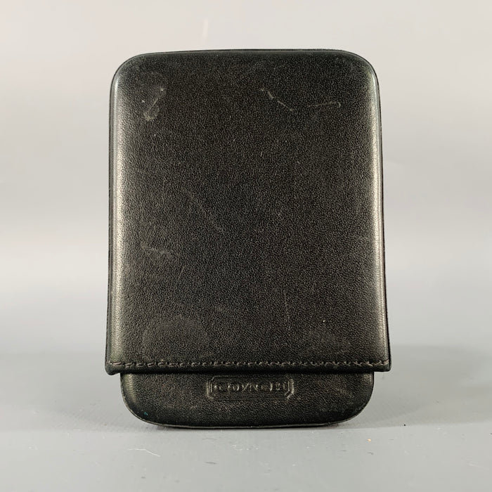 COACH Black Embossed Leather Business Card Case
