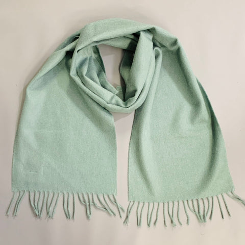 O'CONNELL'S Green Jade Cashmere Fringe Scarf