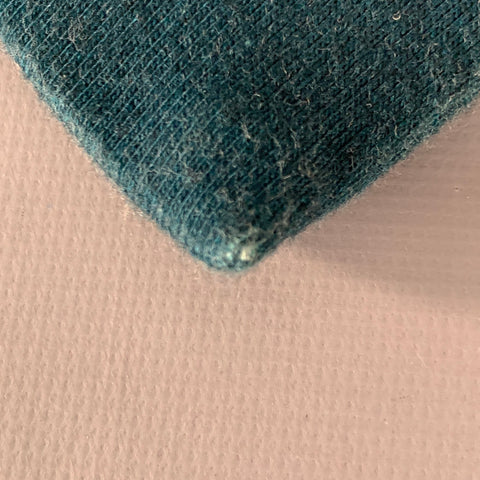 ADAM KIMMEL Teal Stripe Cotton Twill Skinny Tie