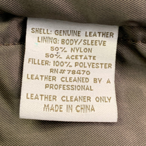 JOSEPH ABBOUD Veste en cuir noire à col italien zippée, taille M