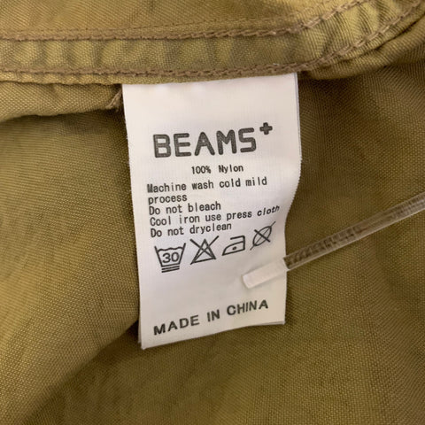 BEAMS PLUS Chest Size M Green Olive Nylon Military Jacket