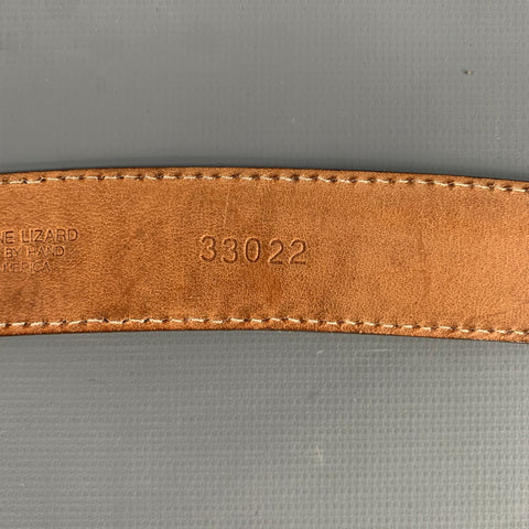 MARTIN DINGMAN Brown Lizard Belt